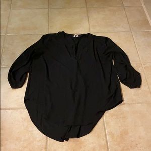 Solid black comfy tunic